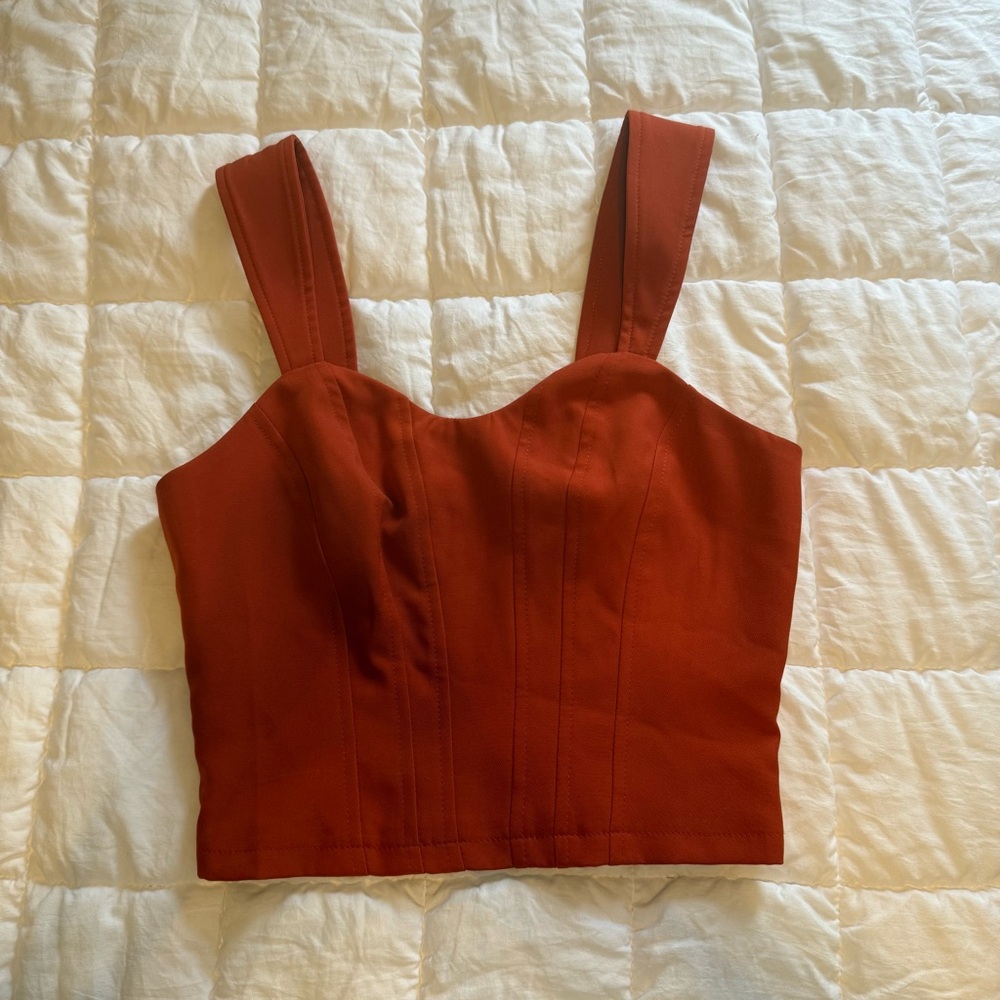 Sunday in Brooklyn Terracotta Tank Top
